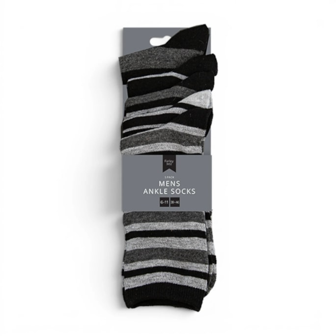 Wholesale Mens Stripe Ankle Socks 5 Pairs | Wholesale Direct Wholesale Mens Stripe Ankle Socks 5 Pairs | Wholesale Direct