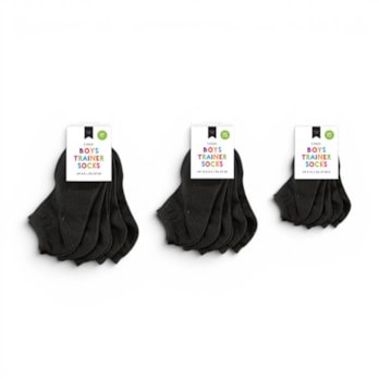 Wholesale Boys Plain Trainer Socks 5pk | Wholesale Direct
