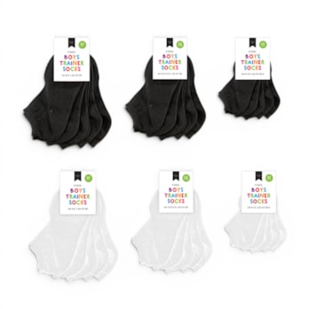Wholesale Boys Plain Trainer Socks 5pk | Wholesale Direct