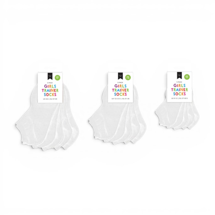 Wholesale Girls Plain Trainer Socks 5pk | Wholesale Direct Wholesale Girls Plain Trainer Socks 5pk | Wholesale Direct