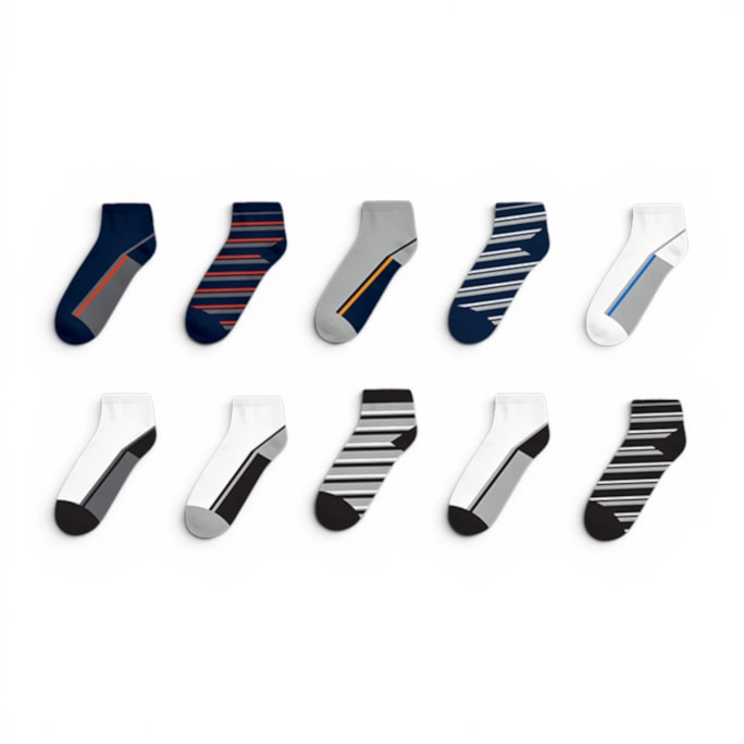 Wholesale Men's Stripe Trainer Socks 5pk | Wholesale Direct Wholesale Men's Stripe Trainer Socks 5pk | Wholesale Direct