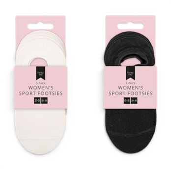 Wholesale Ladies Footsies 5pk | Wholesale Direct