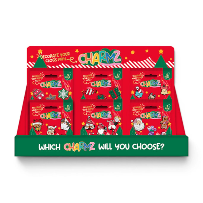 Wholesale Christmas Clog Charmz 5pk CDU | Wholesale Direct