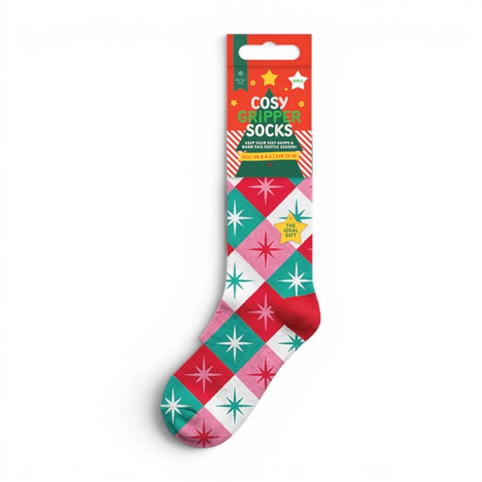 Wholesale Girls Printed Novelty Cosy Socks with Grippers | Wholesale Direct Wholesale Girls Printed Novelty Cosy Socks with Grippers | Wholesale Direct