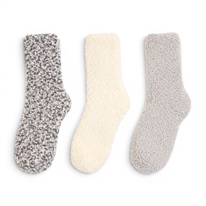 Wholesale Ladies Popcorn Cosy Socks 3pk | Wholesale Direct