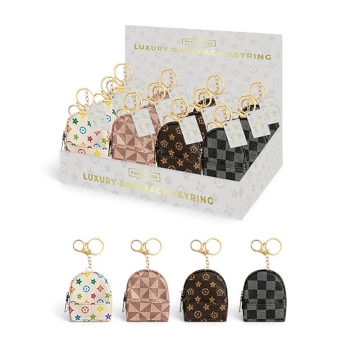 Wholesale Luxury Backpack Keyring CDU | Wholesale Direct