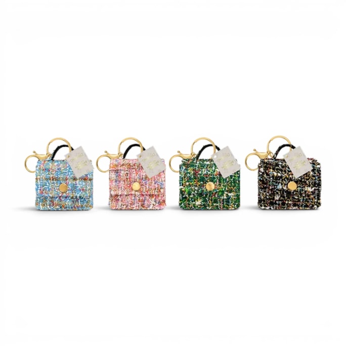 Wholesale Luxury Tweed Bag Keyring CDU | Wholesale Direct Wholesale Luxury Tweed Bag Keyring CDU | Wholesale Direct