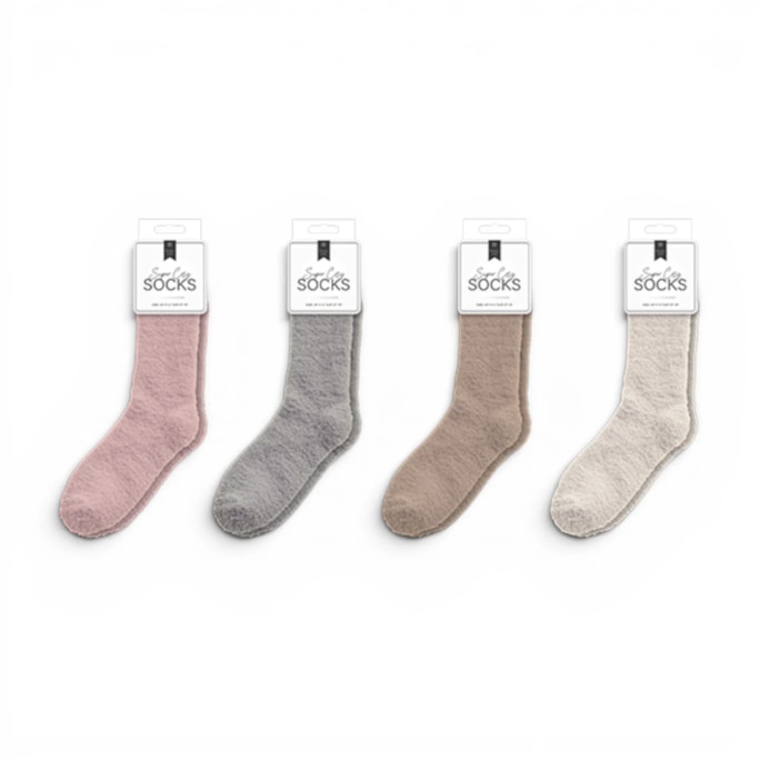 Wholesale Ladies Cozy Plain Socks | Wholesale Direct