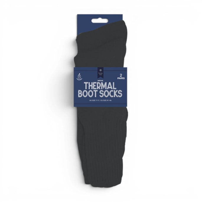 Wholesale Mens Thermal Boot Socks 2 Pairs | Wholesale Direct