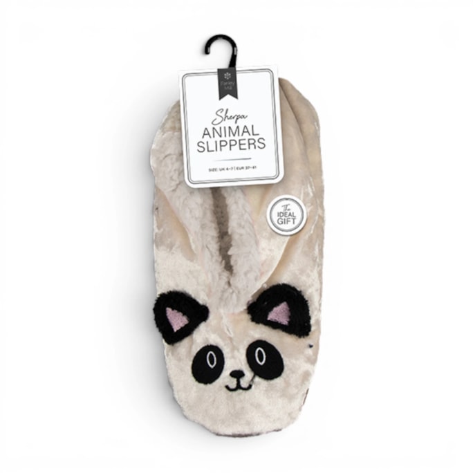 Wholesale Ladies Sherpa Animal Slippers | Wholesale Direct