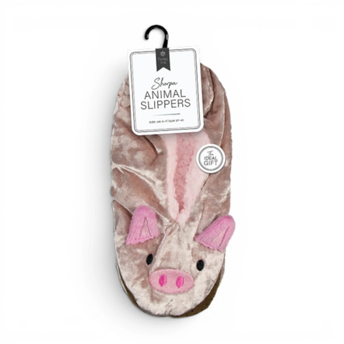Wholesale Ladies Sherpa Animal Slippers | Wholesale Direct