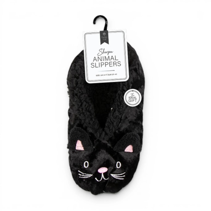 Wholesale Ladies Sherpa Animal Slippers | Wholesale Direct