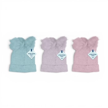 Wholesale Girls Pom Pom Hat With Metallic Thread | Wholesale Direct Wholesale Girls Pom Pom Hat With Metallic Thread | Wholesale Direct