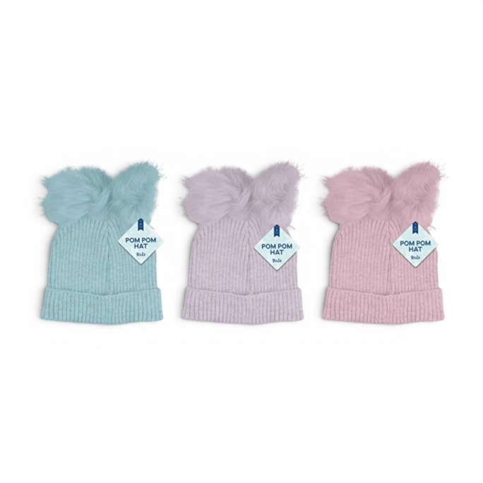 Wholesale Girls Pom Pom Hat With Metallic Thread | Wholesale Direct Wholesale Girls Pom Pom Hat With Metallic Thread | Wholesale Direct