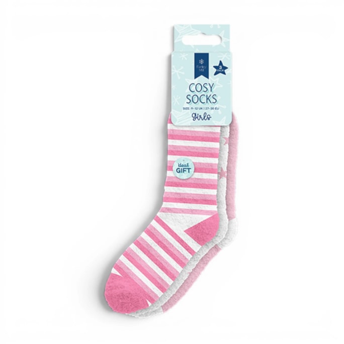 Wholesale Girls Cosy Socks 3pk | Wholesale Direct
