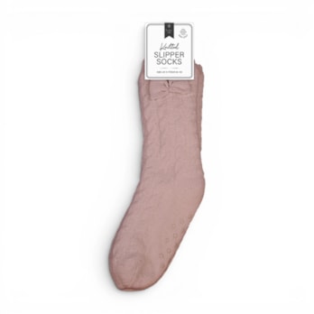 Wholesale Ladies Lurex Knitted Slipper Socks | Wholesale Direct