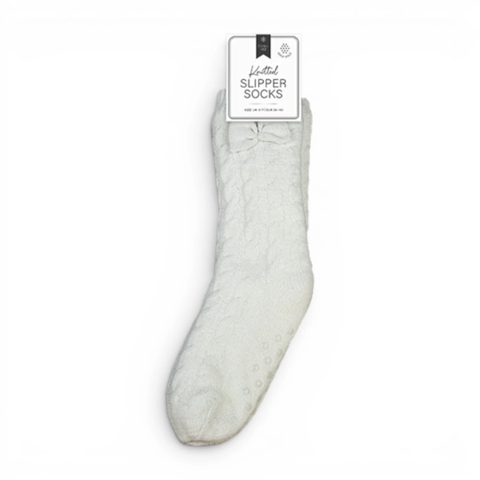 Wholesale Ladies Lurex Knitted Slipper Socks | Wholesale Direct