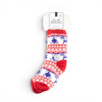 Wholesale Ladies Supersoft Printed Lounge Socks | Wholesale Direct