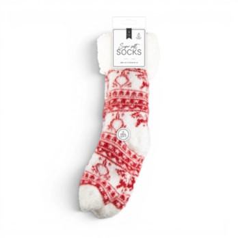 Wholesale Ladies Supersoft Printed Lounge Socks | Wholesale Direct