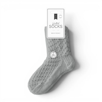 Wholesale Ladies Textured Supersoft Knitted Socks 2pk | Wholesale Direct