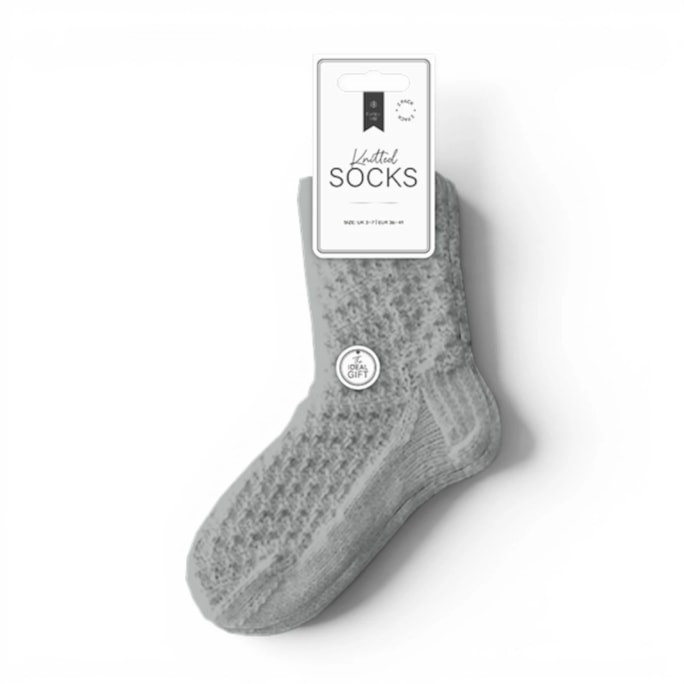 Wholesale Ladies Textured Supersoft Knitted Socks 2pk | Wholesale Direct