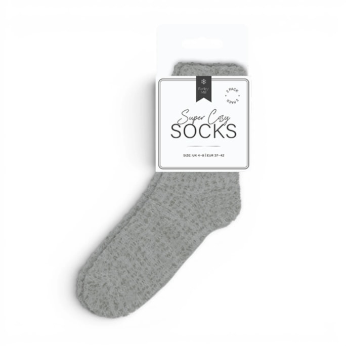 Wholesale Ladies Plain Cosy Socks 2pk | Wholesale Direct