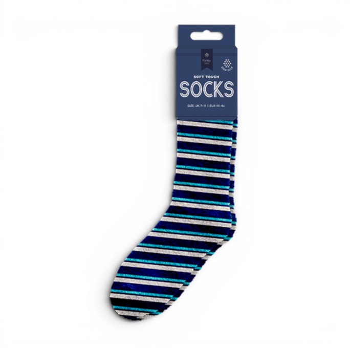 Wholesale Mens Supersoft Printed Socks with Grippers | Wholesale Direct