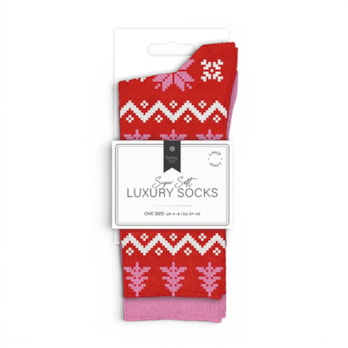 Wholesale Ladies Printed Luxury Socks 2pk | Wholesale Direct Wholesale Ladies Printed Luxury Socks 2pk | Wholesale Direct