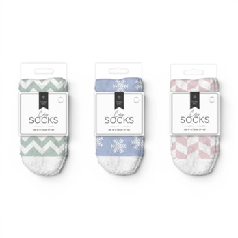 Wholesale Ladies Printed Cosy Socks 2pk | Wholesale Direct Wholesale Ladies Printed Cosy Socks 2pk | Wholesale Direct