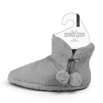 Wholesale Ladies Faux Fur Memory Foam Slipper Boots | Wholesale Direct Wholesale Ladies Faux Fur Memory Foam Slipper Boots | Wholesale Direct