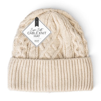 Wholesale Ladies Super Soft Cable Knit Hat | Wholesale Direct