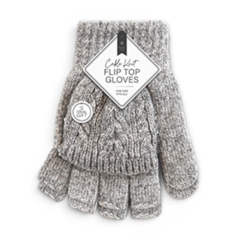 Wholesale Ladies Cable Knit Flip Top Gloves | Wholesale Direct Wholesale Ladies Cable Knit Flip Top Gloves | Wholesale Direct