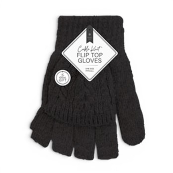 Wholesale Ladies Cable Knit Flip Top Gloves | Wholesale Direct