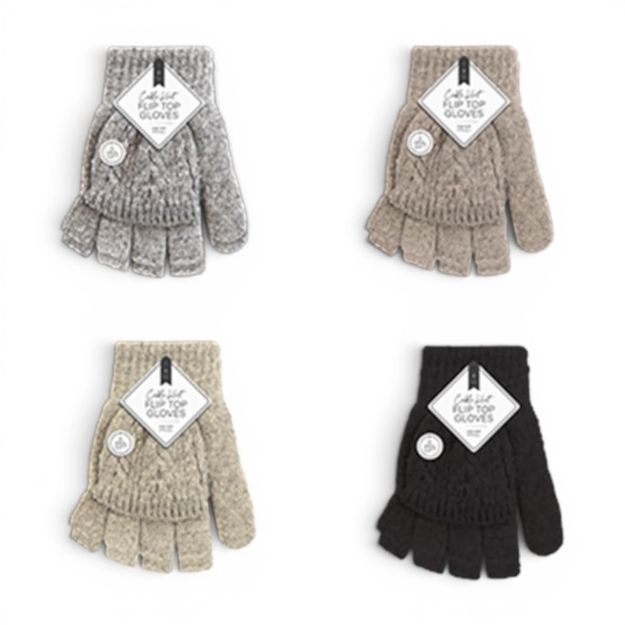 Wholesale Ladies Cable Knit Flip Top Gloves | Wholesale Direct Wholesale Ladies Cable Knit Flip Top Gloves | Wholesale Direct