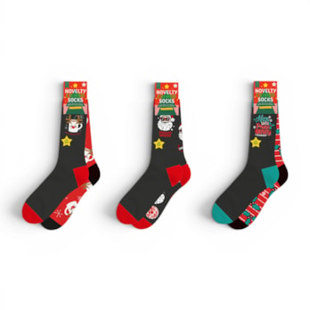 Wholesale Mens Novelty Christmas Cotton Rich Socks 2pk | Wholesale Direct