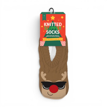 Wholesale Men's Christmas Novelty Knitted Slipper Socks with Fleece Lining | Wholesale Direct Wholesale Men's Christmas Novelty Knitted Slipper Socks with Fleece Lining | Wholesale Direct