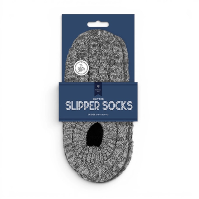 Wholesale Mens Marl Knitted Slipper Socks | Wholesale Direct