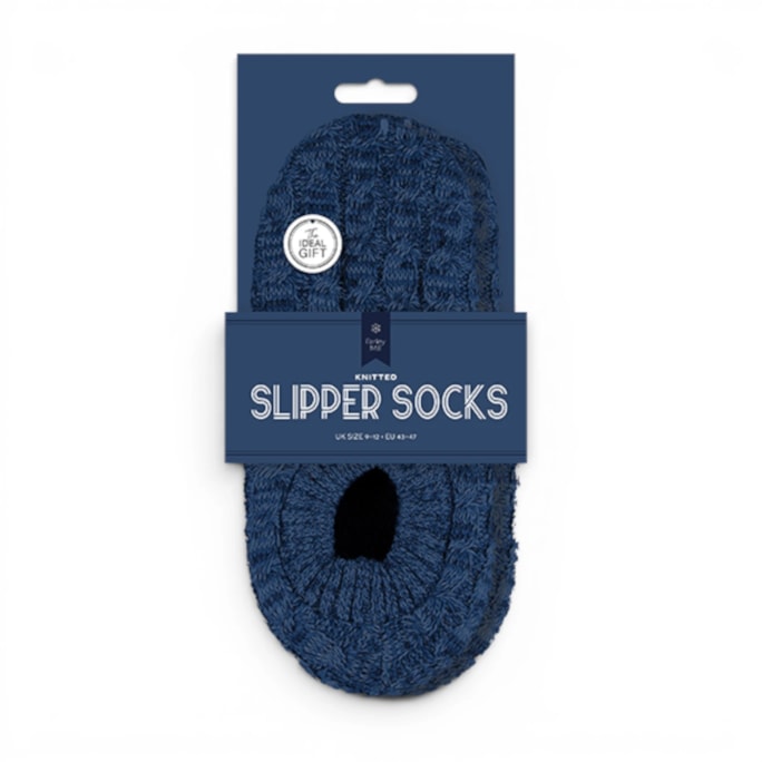 Wholesale Mens Marl Knitted Slipper Socks | Wholesale Direct
