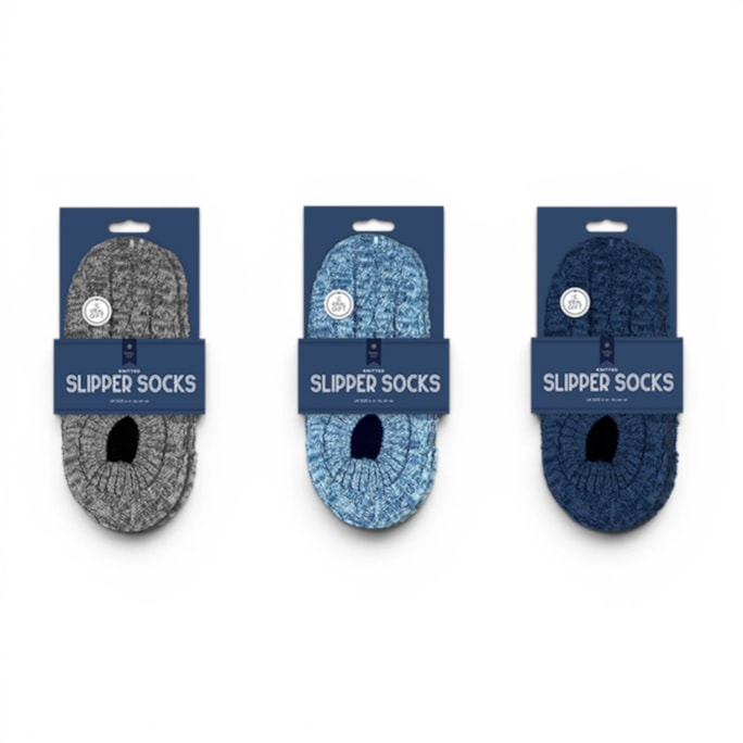 Wholesale Mens Marl Knitted Slipper Socks | Wholesale Direct