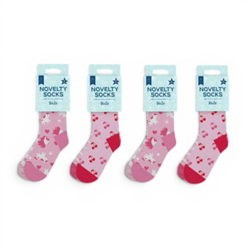 Wholesale Girls Novelty Cosy Socks 2pk | Wholesale Direct