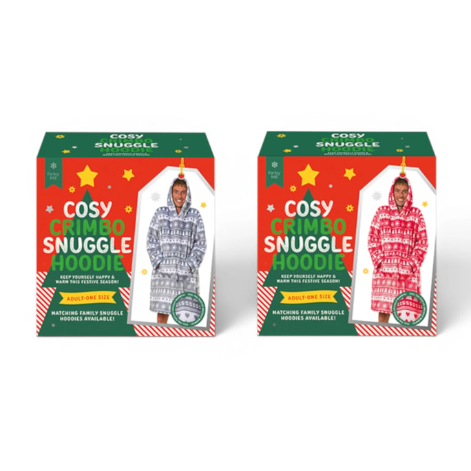Wholesale Adults Printed Snuggle Hoodie | Wholesale Direct