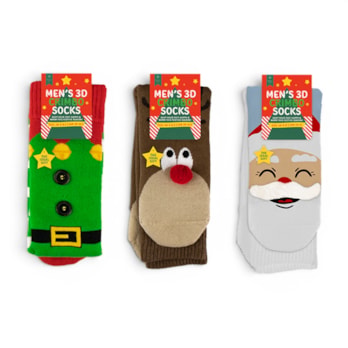 Wholesale Festive 3D Character Mens Socks | Wholesale Direct Wholesale Festive 3D Character Mens Socks | Wholesale Direct