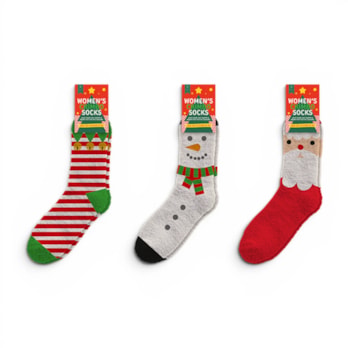 Wholesale Ladies Cosy Christmas Socks | Wholesale Direct