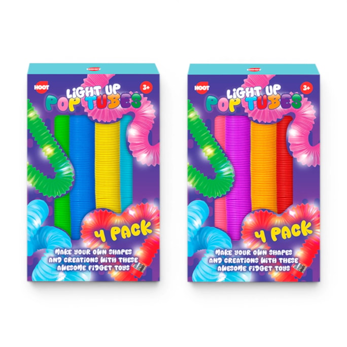 Wholesale Light Up Pop Tubes 4pk CDU | Wholesale Direct