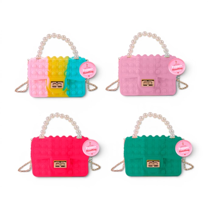 Wholesale Popper Handbag With Gold Clasp | Wholesale Direct