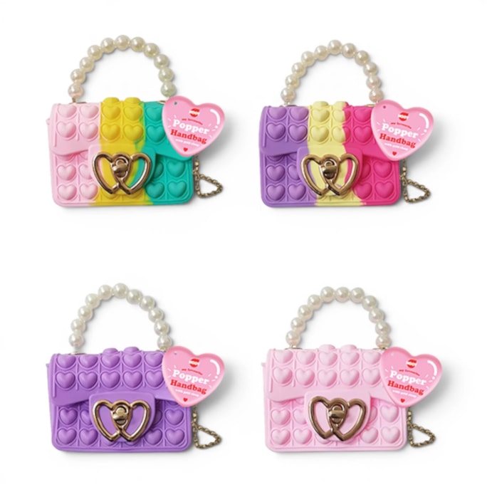 Wholesale Popper Handbag With Gold Heart Clasp | Wholesale Direct