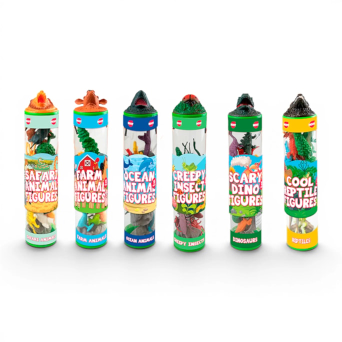 Wholesale Mixed Animals Figure Tube CDU | Wholesale Direct