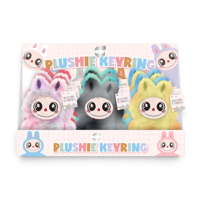 Wholesale Two-Tone Plush Character Keyring 15cm CDU | Wholesale Direct