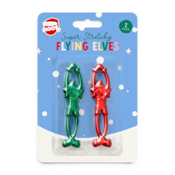 Wholesale Christmas Stretchy Flying Elves 2pk | Wholesale Direct