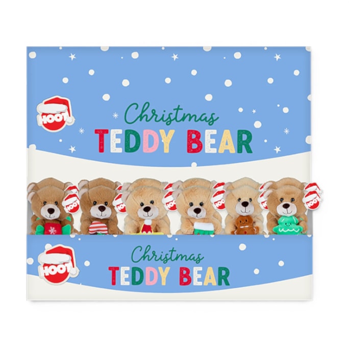 Wholesale Christmas Teddy Bear 14cm CDU | Wholesale Direct